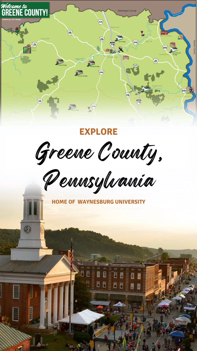 Follow us as we explore the town and surrounding area that our university, and our Yellow Jackets 🐝, call home!

#explore #pa #waynesburg #university #college #greenecountypa #waynesburgpa #greenecounty #wu #community #location #home #local