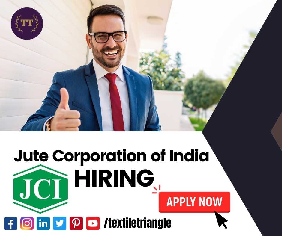 TextileTriangle's tweet photo. Jute Corporation of India is hiring textile graduates from jute sector.

Read More about this job: https://t.co/F782rJmPNI

#textiletriangle #textilejobs #jobalert #hiring #applynow #career #textile #job #jci #jutecorporationofindia https://t.co/A8WTRDVGLh