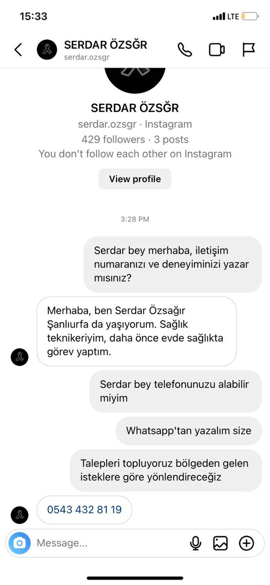 Şanlıurfa bölgesi Sağlık teknikeri desteğe ihtiyacı olan kurum/kuruluşlar ilgili numaraya ulaşabilirler. <a href="/ahbap_istanbul/">Ahbap İstanbul</a> <a href="/IstanbulAFAD/">A F A D İstanbul</a> <a href="/haluklevent/">Haluk Levent ( Ahbap Ekibi )</a> <a href="/PincTivi/">PincTv</a>