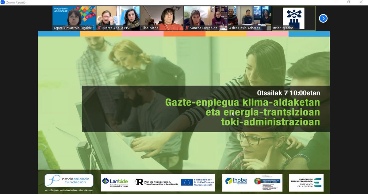 Udalsarea2030 (@udalsarea2030) on Twitter photo 👥#Udalsarea2030 participó ayer en la sesión de presentación y bienvenida a las y los jóvenes participantes en el programa “Empleo joven en cambio climático y transición energética en la administración local", gestionado por <a href="/lanbideejgv/">Lanbide</a>, <a href="/noviasalcedo/">Fundación Novia Salcedo</a>, <a href="/Ihobe_Eus/">Ihobe | EJ/GV</a> y <a href="/EVEuskadi/">#euskalenergia</a>. 👥#Udalsarea2030 participó ayer en la sesión de presentación y bienvenida a las y los jóvenes participantes en el programa “Empleo joven en cambio climático y transición energética en la administración local", gestionado por <a href="/lanbideejgv/">Lanbide</a>, <a href="/noviasalcedo/">Fundación Novia Salcedo</a>, <a href="/Ihobe_Eus/">Ihobe | EJ/GV</a> y <a href="/EVEuskadi/">#euskalenergia</a>.