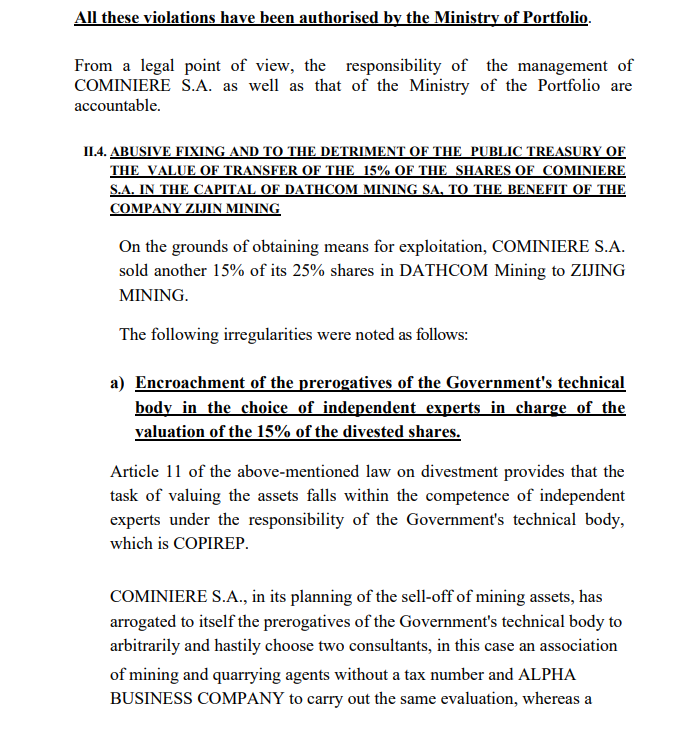 Miljew91's tweet photo. $AVZ

COMINERE IS CORRPUT!
Never forget the DRC's own internal audit report stating the following

-MOP corrupt
-COMINERE double corrupt

and to think COMINERE are trying to gain back ownership from $AVZ

MASSIVE JOKE 🤡🤡

#definative &amp; #irrevocable https://t.co/PGPQExSVqS