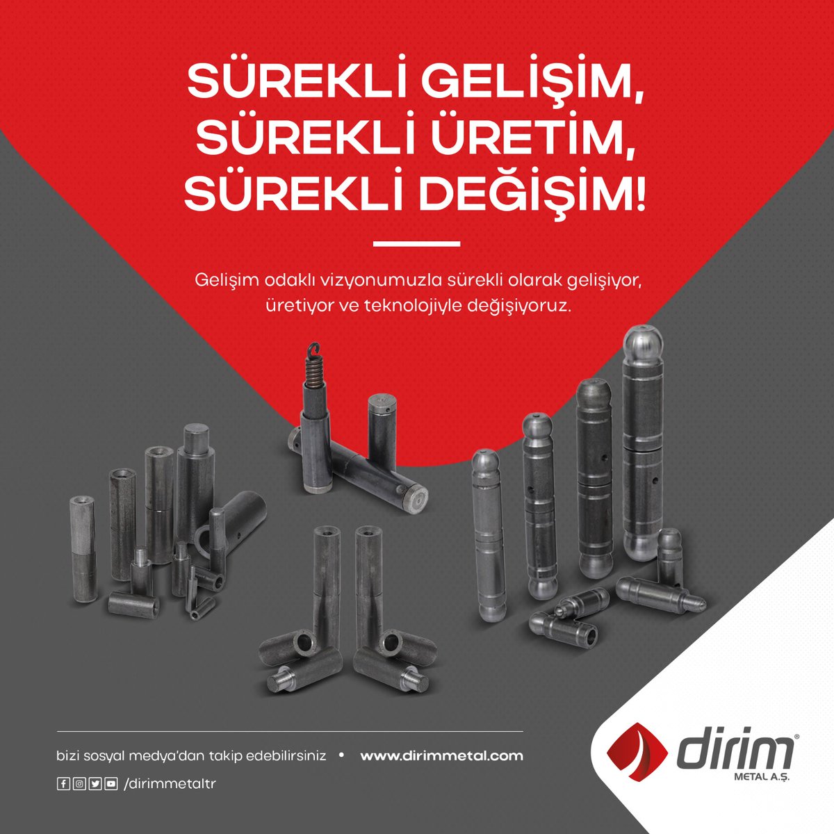 DirimMetal's tweet photo. Gelişim Odaklı Vizyonumuzla Sürekli Olarak Gelişiyor, Üretiyor ve Teknolojiyle Değişiyoruz.
☎️ +90 (332) 347 46 27
☎️ +90 (332) DİRİMAŞ
📩 info@dirimmetal.com
👉 https://t.co/UPZLjjbAUP
#dirim #metal #sanayi #hırdavat #üretim #madeinturkey #ihracat #yerli #kalite #satış https://t.co/9jFVU3KSx8