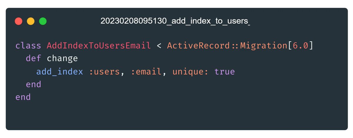 HelloMaxDev's tweet image. Tip 8/28: Migrations make it easy and clean to manage changes to your database schema.
Make good use of them.
#Rails #migrations #databasetips #RoRDailyTip #28days