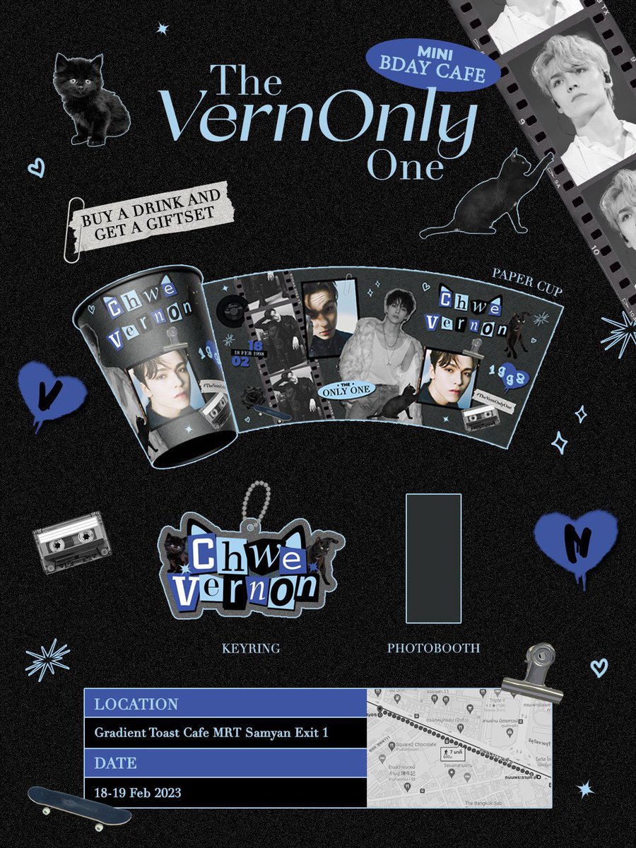 TheVernOnlyOne's tweet photo. ᴄʜᴡᴇ ᴠᴇʀɴᴏɴ ᴍɪɴɪ ʙᴅᴀʏ ᴄᴀꜰᴇ

18-19 ꜰᴇʙ 2023

ᴀᴛ @Gtoastcafe ᴍʀᴛ ꜱᴀᴍʏᴀɴ ᴇxɪᴛ 1

💙Buy a drink &amp; get a gift set💙

#TheVernOnlyOne 

#กะรัตพระเวสสันดร  #ตลาดนัดสวนแครอท #ตลาดนัดสวนเเครอท https://t.co/J7z8bAdOCo