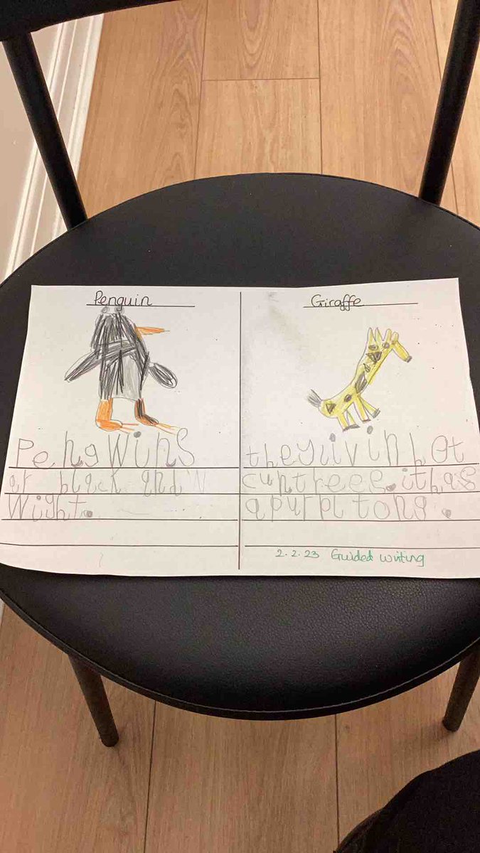 My 5yo would like to apologise to all giraffes everywhere for their inhospitable habitats.