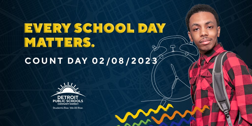 Detroitk12's tweet image. Good Morning Families!! 

Let’s make today count! We hope to see every single one of our students in school today!

Let’s make #EverySchoolDayMatter #CountDay #DPSCD #Attendance #AcademicAchievement #Scholarship