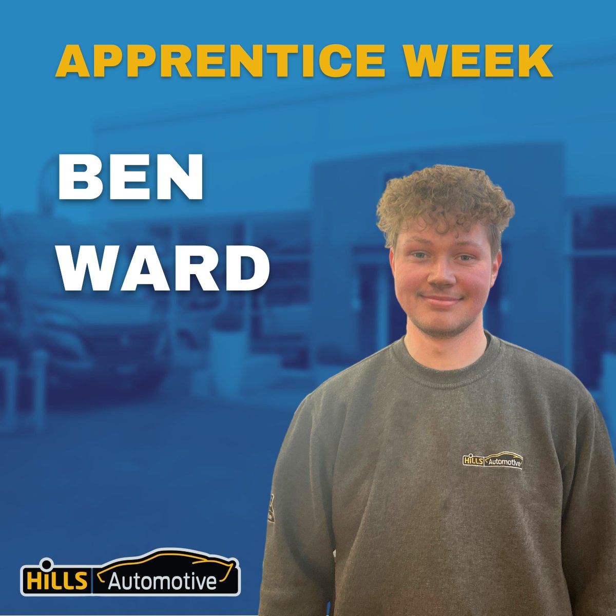 hillsautoUK's tweet image. It&apos;s #ApprenticeWeek and we are celebrating our wonderful #Apprentices!

This is Ben, our #VehicleTechnicianApprentice.

Ben is a valued member of the Hills team and we appreciate his hard work and enthusiasm. 

#HerefordHour #NationalApprenticeWeek #ApprenticeWeek2023 #Careers