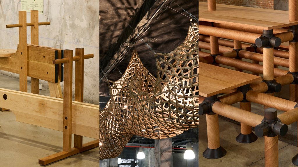 ahec_europe's tweet photo. Natural Connections, now on display at @mataderomadrid, is a playful exploration of materiality and our relation to nature, using three sustainable American hardwoods - red oak, hard maple and cherry.

https://t.co/7h9pY5ScgW

@madriddesignf

#NaturalConnectionsMDF
#MDF23 https://t.co/l6zYnMGVMg