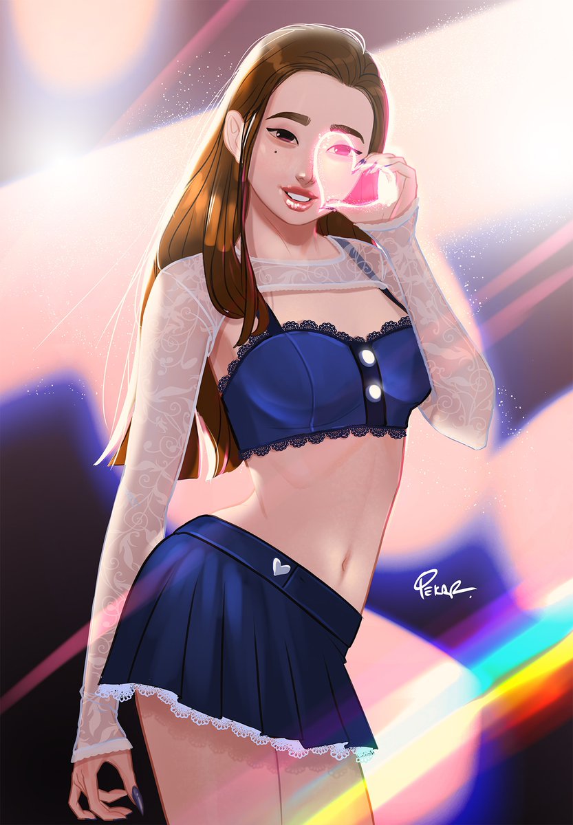 I love k-pop 😍 this was a little k-pop inspired drawing  from my #patreon page #KPOP  #idol #pinup #digitalart #CLIPSTUDIOPAINT