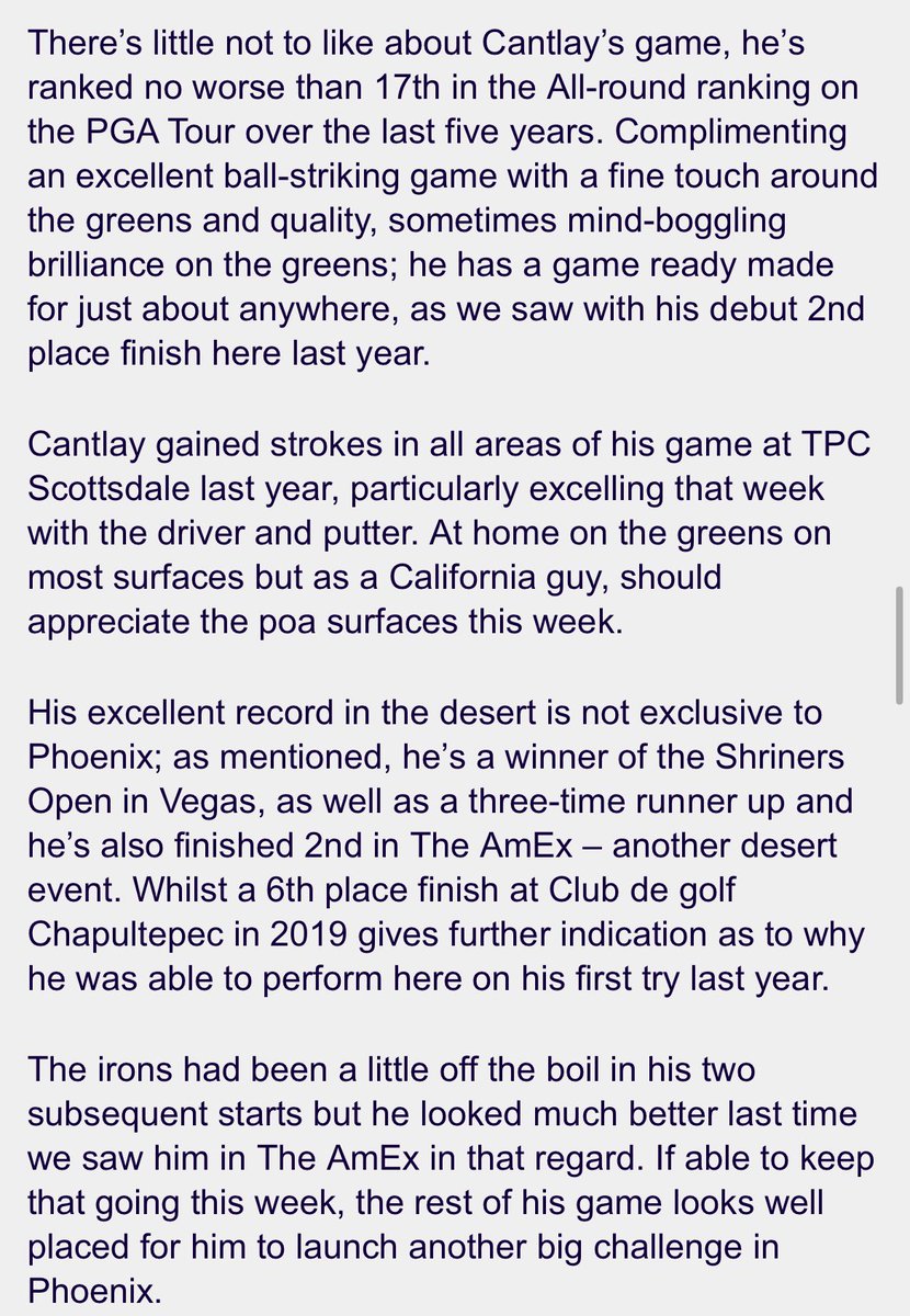 Tyler Tamboline on Twitter "5. JWorsley89 PATRICK CANTLAY JASON DAY