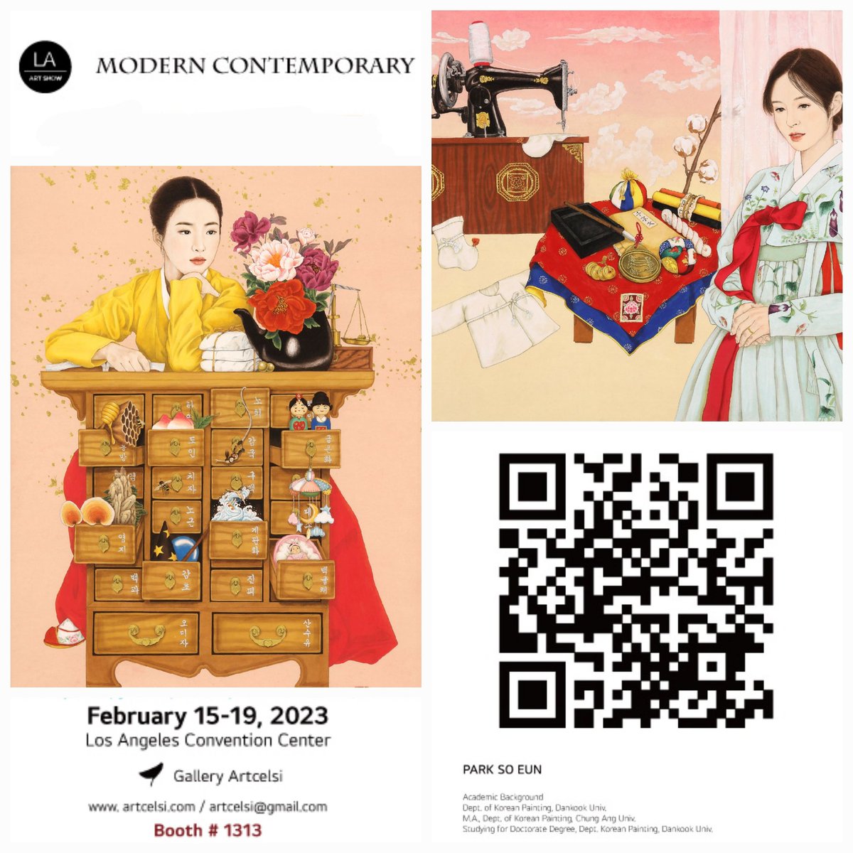 soeun0735_'s tweet photo. โซ๏ธ'2023 LaArtShow'์ ์ฐธ๊ฐํฉ๋๋ค.
โข์ผ์ ย : 2023. 2. 15. wed ~ 19. sun
โข์ฅ์ย :ย LAConventionCenter, ๋ฏธ๊ตญ
(Booth-1313, GalleryArtcelsi)
#๋ฐ์์์๊ฐ #LAConventionCenter
#GalleryArtcelsi #booth1313 #๋ฏธ๊ตญ #ํ๊ตญํ #์ฑ์ํ #์ธ๋ฌผํ #๋ฏผํ #๋์ํ #koreanpainting #K์ํธ https://t.co/knO3wxhuy2