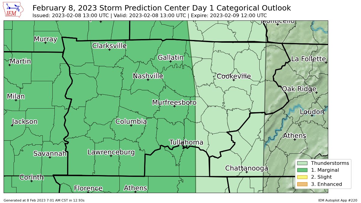 𝗣𝗲𝘁𝘁𝘂𝘀 𝗪𝗲𝗮𝘁𝗵𝗲𝗿 on Twitter "SPC issues Day 1 Marginal Convective Risk
