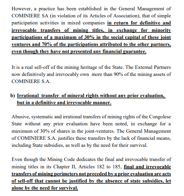 Miljew91's tweet photo. $AVZ

COMINERE IS CORRPUT!
Never forget the DRC's own internal audit report stating the following

-MOP corrupt
-COMINERE double corrupt

and to think COMINERE are trying to gain back ownership from $AVZ

MASSIVE JOKE 🤡🤡

#definative &amp; #irrevocable https://t.co/PGPQExSVqS