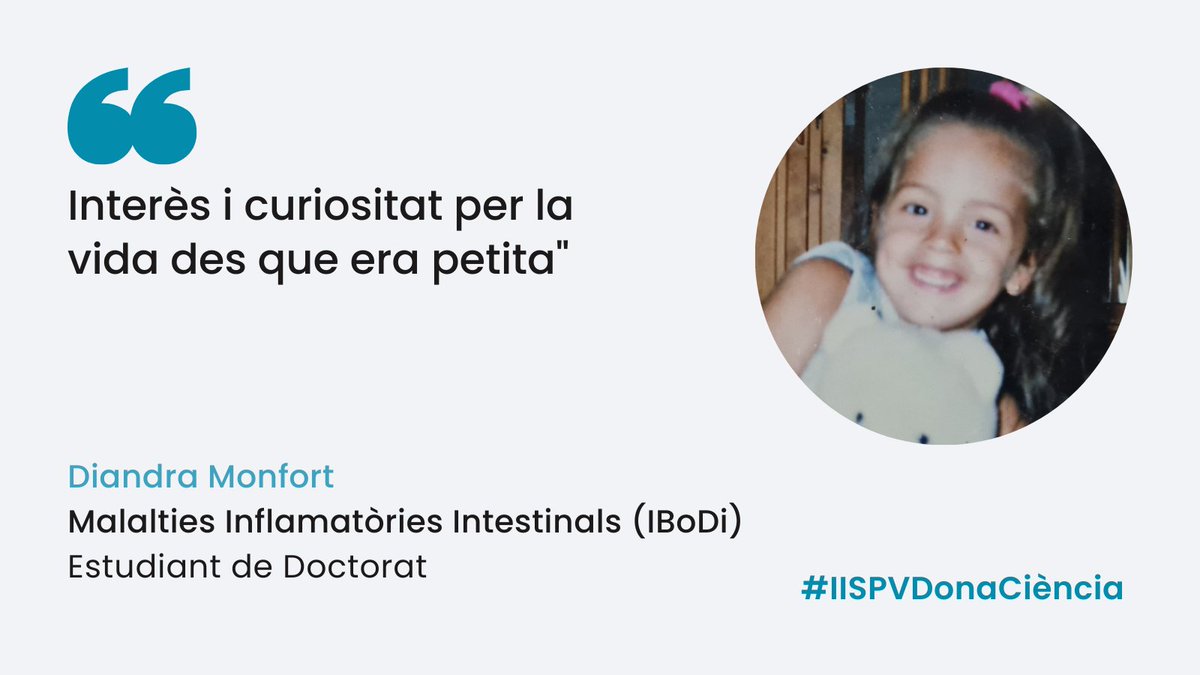 👩‍🔬 🔬 Diandra Monfort Ferrè <a href="/DiandraMonfort/">Diandra Monfort</a>, investigadora del Grup de Recerca en Malalties Inflamatòries Intestinals (<a href="/IBODI_Group/">IBODI Group</a>) <a href="/cserena79/">Carol Serena</a> : "Interès i curiositat per la vida des que era petita" 
#IISPVDonaCiència <a href="/iCERCA/">Centres CERCA</a> <a href="/universitatURV/">Universitat Rovira i Virgili</a> 
🔗bit.ly/40Cgr9f