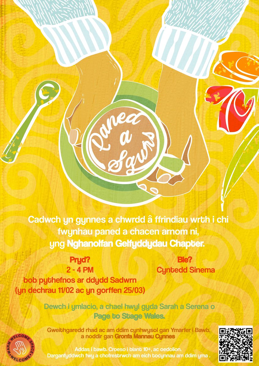 ExerciseForAllW's tweet photo. @ExerciseForAllW and @Page2StageWales have teamed up to offer 4 free Warm Welcome Events @chaptertweets. Join us for free coffee. tea, cake and inspiration! Book your free ticket here: 

https://t.co/hd1HbkI655 https://t.co/BsD7EHI7Ic