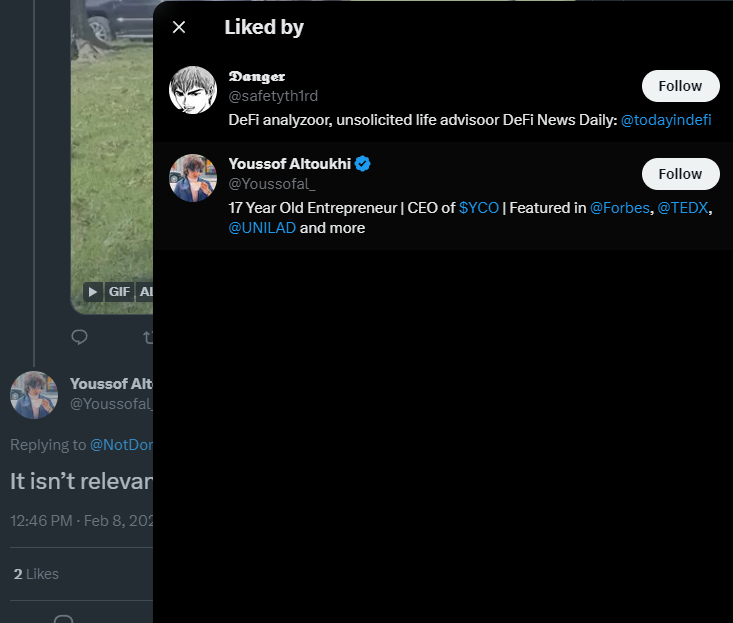 NotDomSchiener's tweet photo. @Youssofal_ @mrjasonchoi is it a teenager thing to like ur own posts? https://t.co/yXNDpuJoW1