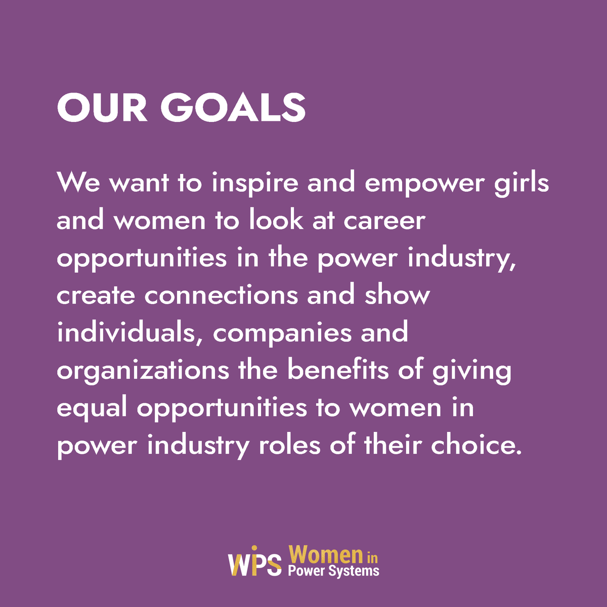 WPowersystems's tweet photo. Our #mission is to inspire and #support girls and women to explore the limitless opportunities in the #powerindustry. By connecting them with industry leaders and organizations, we aim to break down barriers and demonstrate the benefits of diversity and #equal representation! https://t.co/mMhjindZVr