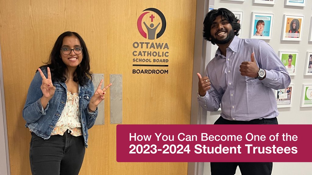 Ottawa Catholic School Board (@ottcatholicsb) on Twitter photo 🏫Do you want to know more about what it's like to be an OCSB Student Trustee? 🗓️Don't forget to attend the Q&A session this Friday, February 10, 2023, at 5:00 pm to ask the current OCSB Student Trustees your questions. 🔗Learn more: ocsb.ca/2023/02/02/do-… <a href="/ocsbStudents/">OCSB Students</a> 🏫Do you want to know more about what it's like to be an OCSB Student Trustee? 🗓️Don't forget to attend the Q&A session this Friday, February 10, 2023, at 5:00 pm to ask the current OCSB Student Trustees your questions. 🔗Learn more: ocsb.ca/2023/02/02/do-… <a href="/ocsbStudents/">OCSB Students</a>