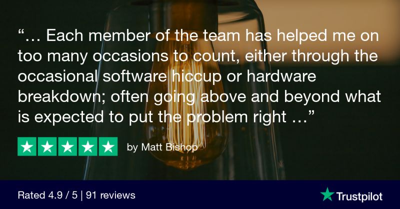 Outstanding review from a long term customer in appreciation of our #support teams - to say we're proud is an understatement! 😍

#trustpilot #review #companyreview #feedback