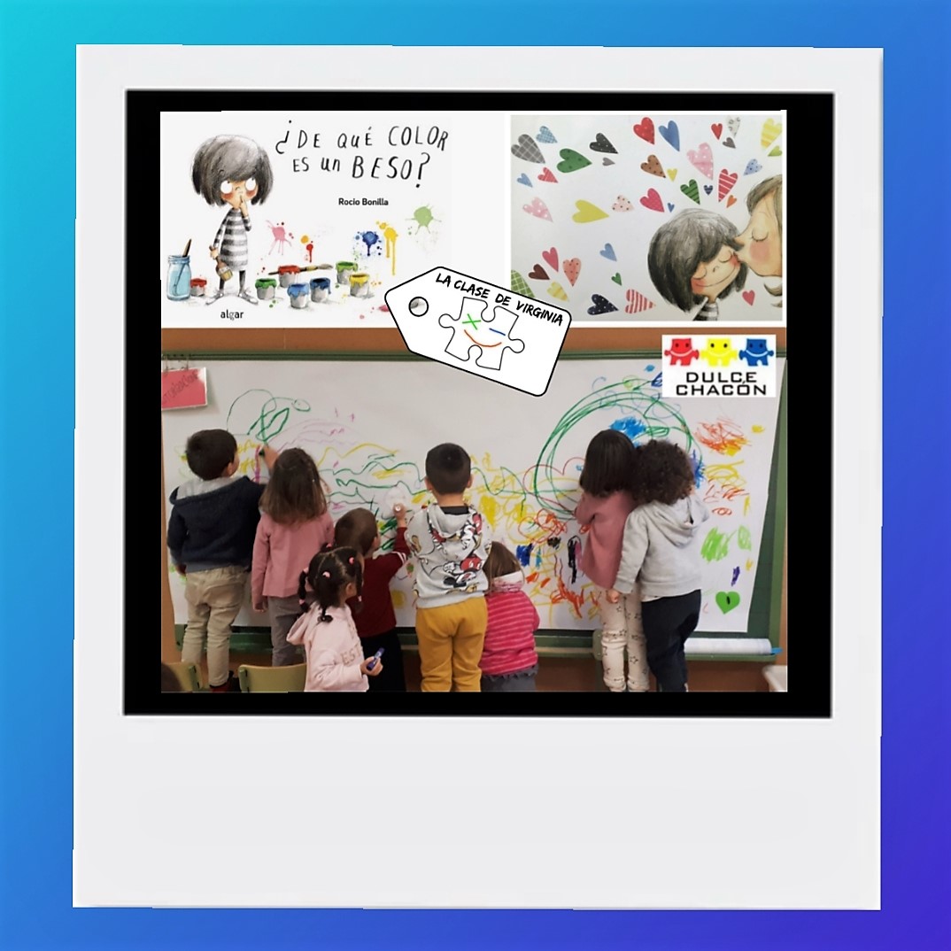 ClaseDeVirginia's tweet photo. Ayer, de visita en #LaClaseDeNoelia del @ceipdulcechaconrivas
Contamos #SoyElMásFuerte y #DeQuéColorEsUnBeso? Hubo #EfectosEspeciales en forma de ❤️💛💚💙 de papel y el alumnado pintó besos de colores a su manera.

Un placer volver por esa clase (aunque nos faltó bailar💃🕺)😉🧩 https://t.co/mkCqn2qkwn