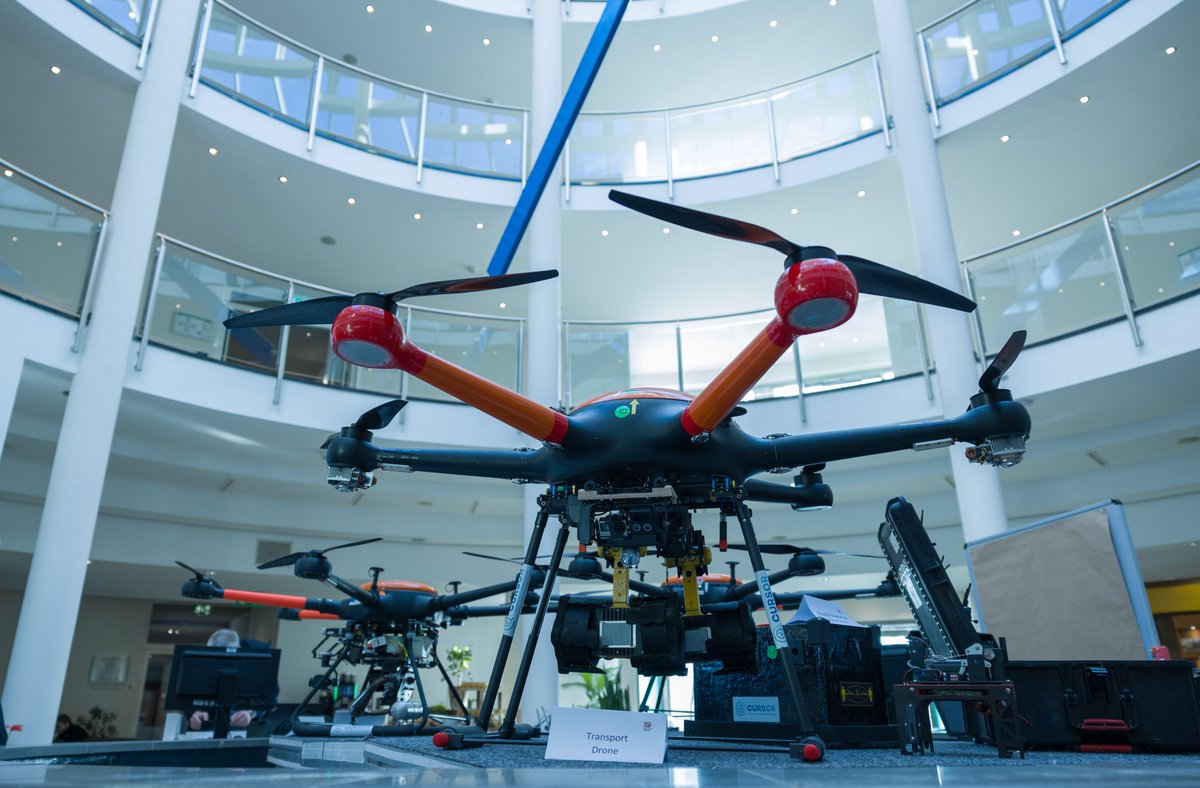 CURSOR_H2020's tweet photo. ✨@CURSOR_H2020 #RescueKit or better yet #RescueAirFleet on display at our Final Demonstration and Meeting in Wesel, Germany!✨
#SearchAndRescue #drones #FirstResponders #future #security #naturaldisasters https://t.co/cRckTSS4O4