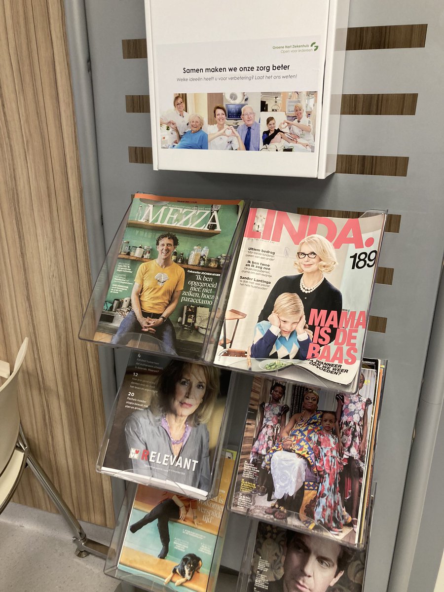 Fijn om bij de afdeling geriatrie in het #groenehartziekenhuisgouda een Relevant van de <a href="/NVVE/">Не взяли в эфир</a> tegen te komen. Belangrijke informatie!