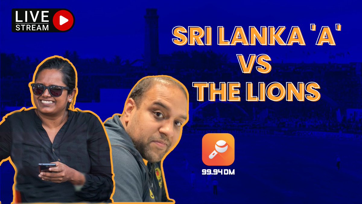 🚨 We're going live to look at Sri Lanka 'A' team's performances so far against the touring England Lions with <a href="/Estelle_Vasude1/">Estelle Vasudevan</a> and <a href="/MarkMachado/">Mark Machado</a> at 7:40pm IST.

🇱🇰🎙️ Tune in here: youtube.com/live/OX37l4bJp…

#Cricket #SLvsENG #Live