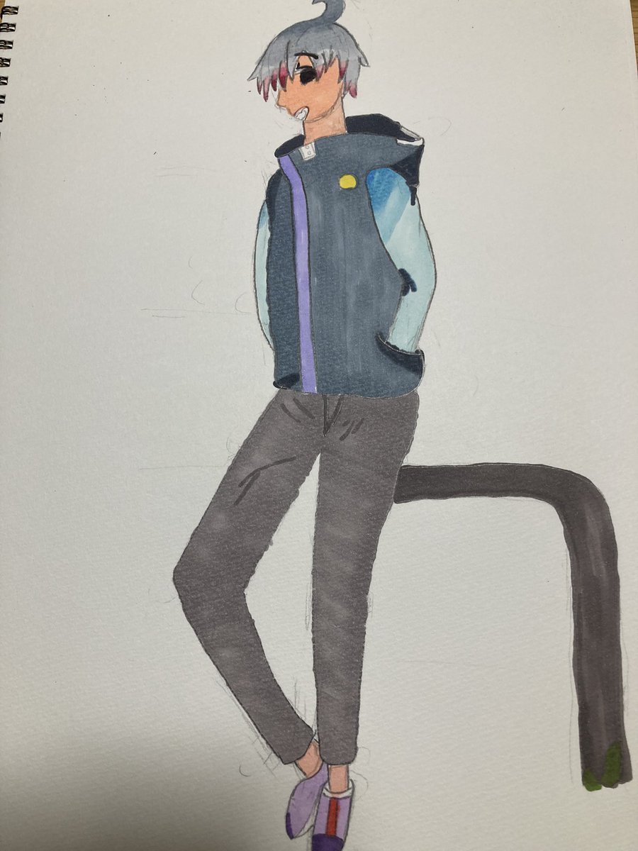 2OiXfRtI's tweet photo. 絵描き11日

#アナログ 
＃イラスト
＃イラスト初心者 

「みーつけた」 https://t.co/Y34hoK7NzO