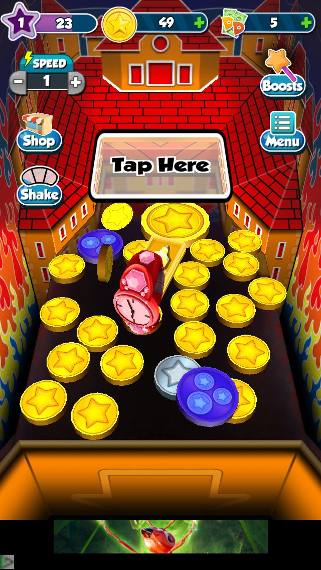 YuuichirouUsuda's tweet image. これがコインドーザー
やり方はとにかく簡単
Tap hereってところタップすればいいだけ。マジでそれだけ。

#CoinDozer