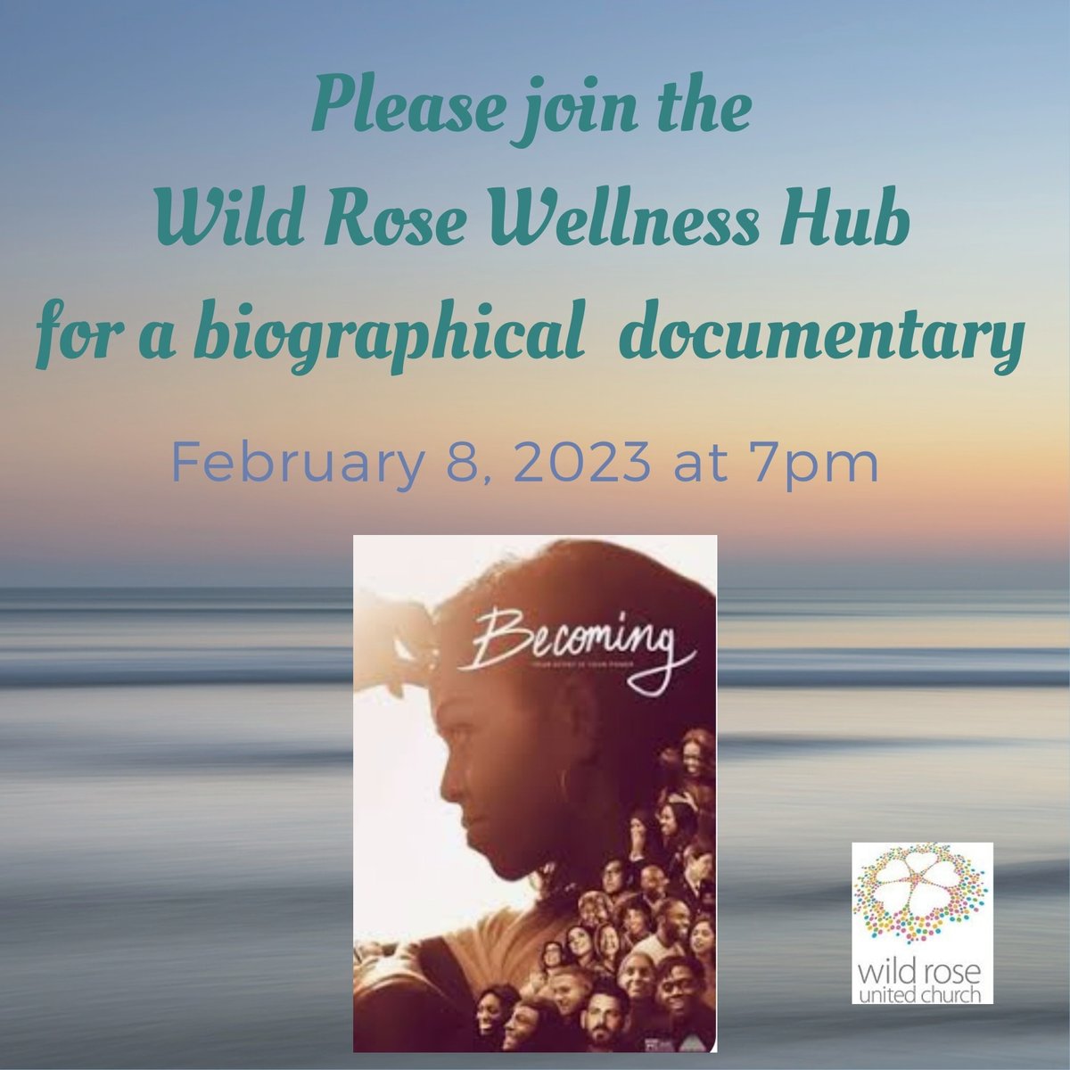 WildRoseChurch's tweet photo. Join the Wellness Hub tonight at 7pm Michelle Obama's  biographical documentary entitled "Becoming". We will watch the documentary followed by a discussion.  For more information please contact Caryn at caryn@wildroseunited.ca. 

#wruc #yyc #wrwh #documentary https://t.co/2ThRAXzriY