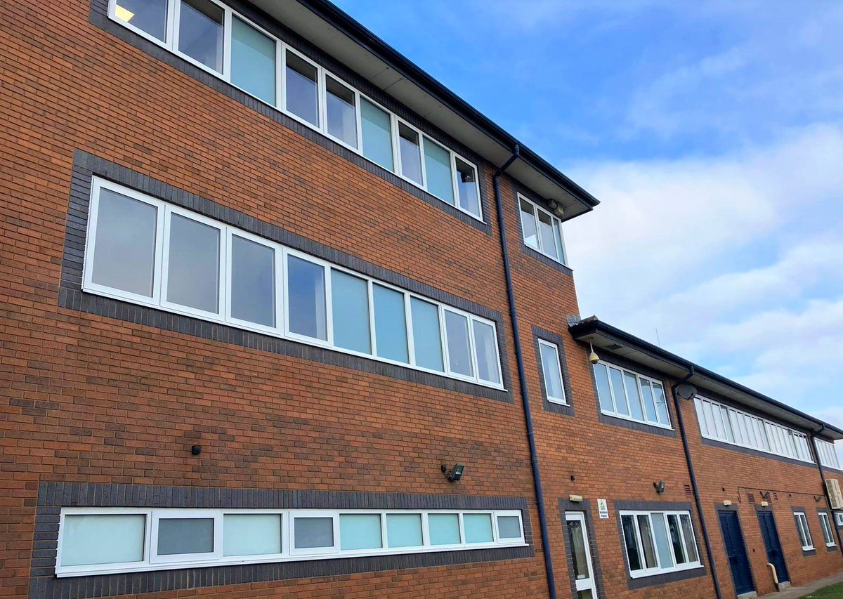 #AluminiumWindow replacement at HMS Forward #Birmingham as part of a wider #refurbishment by <a href="/thinkcontracts/">Think Contracts Ltd</a>.
The new glazing was designed &amp; manufactured in-house using <a href="/Senior_Systems/">Senior Architectural Systems</a> for superior thermal efficiency &amp; fitted onsite by our specialists.  
mgsuk.com/commercial-doo…