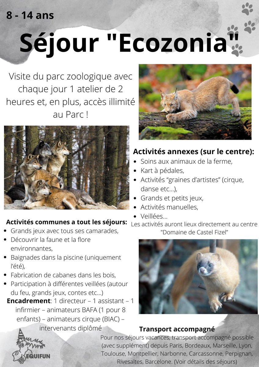 ELoisirs's tweet photo. Jour 2 ! 😁
Voici le séjour "Ecozonia"🐻‍❄️
Restez à l’affût a pour ne rater aucun de nos 9 séjours ! 
Si vous êtes intéressés pour les prochaines vacances réservez sur notre site: https://t.co/AHRtYij3Ye 😁! https://t.co/QUmqIEX7Mf