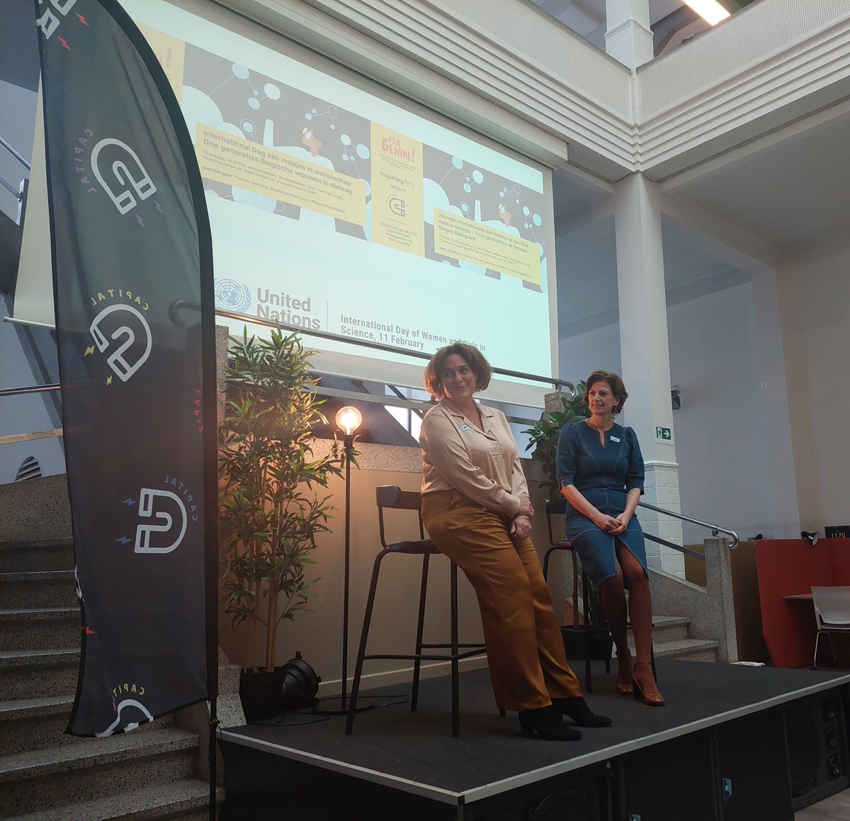 Gestart! Inspirerende middag om samen oplossingen te genereren voor meer meisjes in #STEM! Dankjewel <a href="/elkejeu/">Jeurissen elke</a> <a href="/catoleonard/">Cato Léonard</a> van #dasgeniaal voor dit mooie initiatief! Trots op collega &amp; rolmodel Mirthe van <a href="/BASF_Antwerp/">BASF_Antwerpen</a>! Ook dank aan onze gastheer <a href="/Hassan_AlHilou/">Hassan Al Hilou</a> van <a href="/CAPITALvzw/">CAPITAL</a>.