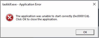 carljdp's tweet photo. @MicrosoftHelps, @Windows  What does this #CrypticErrorMessage mean? It randomly pops up at least once a week. Task Manager also becomes unresponsive at the same time.

Experienced on #Windows10 #22H2 19045.2546  #TaskKillExe #ApplicationError #UnexplainedError #UnknownError https://t.co/qt8XRpTAOF