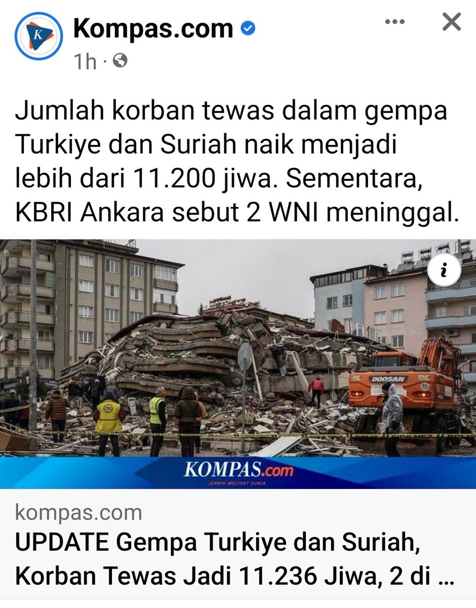 SahLeoSin's tweet photo. Gempa Turki dan Suriah mengingatkan pada gempa Aceh. Korban jiwa yg sangat besar 😭😭😭
Gempa tidak terjadi berdasarkan sentimen agama. Bencana bisa menimpa siapa saja. 
#Praying
#PrayingForTurkey https://t.co/fLwkiVRylU