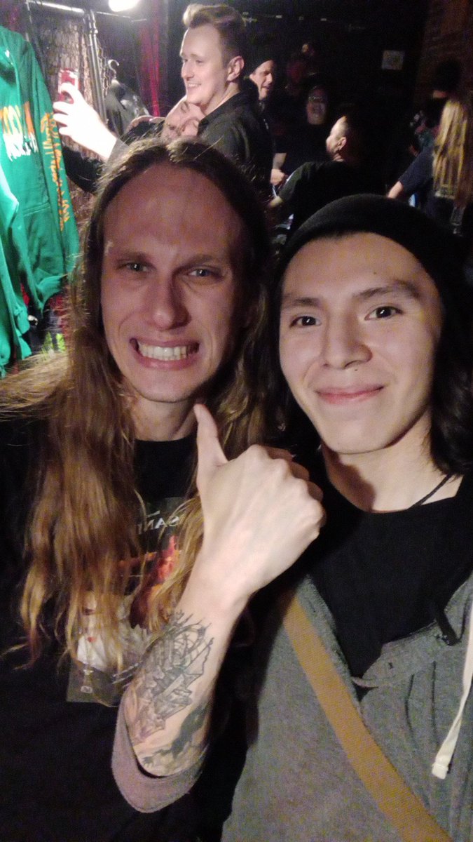 T1Dallas's tweet photo. Shout out to @Sk4ggs of @OutlineInColor for the banger live show in Tulsa and just generally being an awesome dude🤙 It was unreal to meet you, thank you for a killer experience and hearing me rant about what an inspiration you've become to me😂🤟
Forgot to ask for an autograph🤦 https://t.co/aCiUO1Ohw0