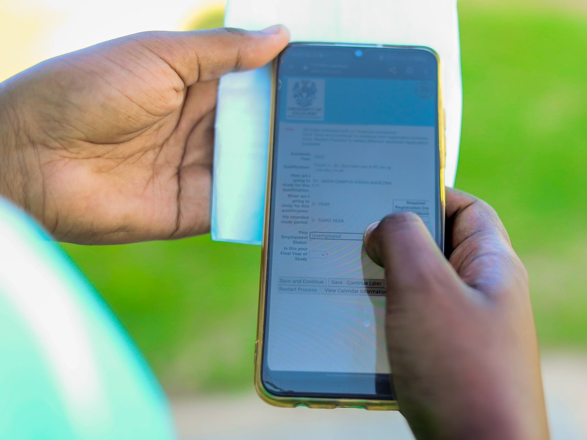 UNIZULUongoye's tweet photo. 2023 registration for returning students.
Ever since registration moved online, it has become very easy and convenient for the students. The bulk of the steps are completed in the comfort of your home.    
#registration2023 https://t.co/Iumy3VJDgf