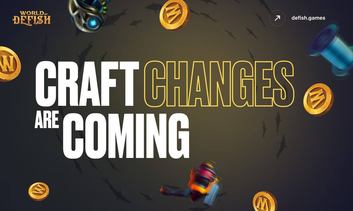 WorldOfDefish's tweet photo. Ahoy, Captains 🐳

Economic changes just keep coming! We are happy to announce the craft update, which was discussed by the community. 

In this update we are going to reduce crafting WOD price and increase crafting material price. Check more in our post:
https://t.co/U9cG5f23b4 https://t.co/4ruqa4qeg8
