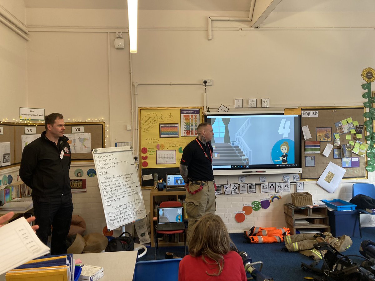 Busy morning <a href="/StillingtonPri1/">Stillington Primary School</a> talking to the key stage 2 students on the role map of  a 👩🏻‍🚒 👨‍🚒  Also showing them some of the equipment we would use at operational incidents.finishing of with some home fire safety tips to help them keep them self safe from  🔥 at 🏡 #prevention
