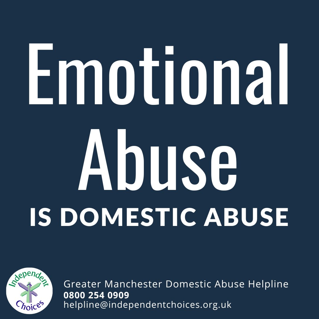 #EmotionalAbuse is a form of #DomesticAbuse. It forms part of a pattern of behaviour where the perpetrator insults, upsets, humiliates, or scares their victim to control them. It is a dangerous form of abuse. You don't have to go through it alone. 

☎ 0800 254 0909
#EndTheFear