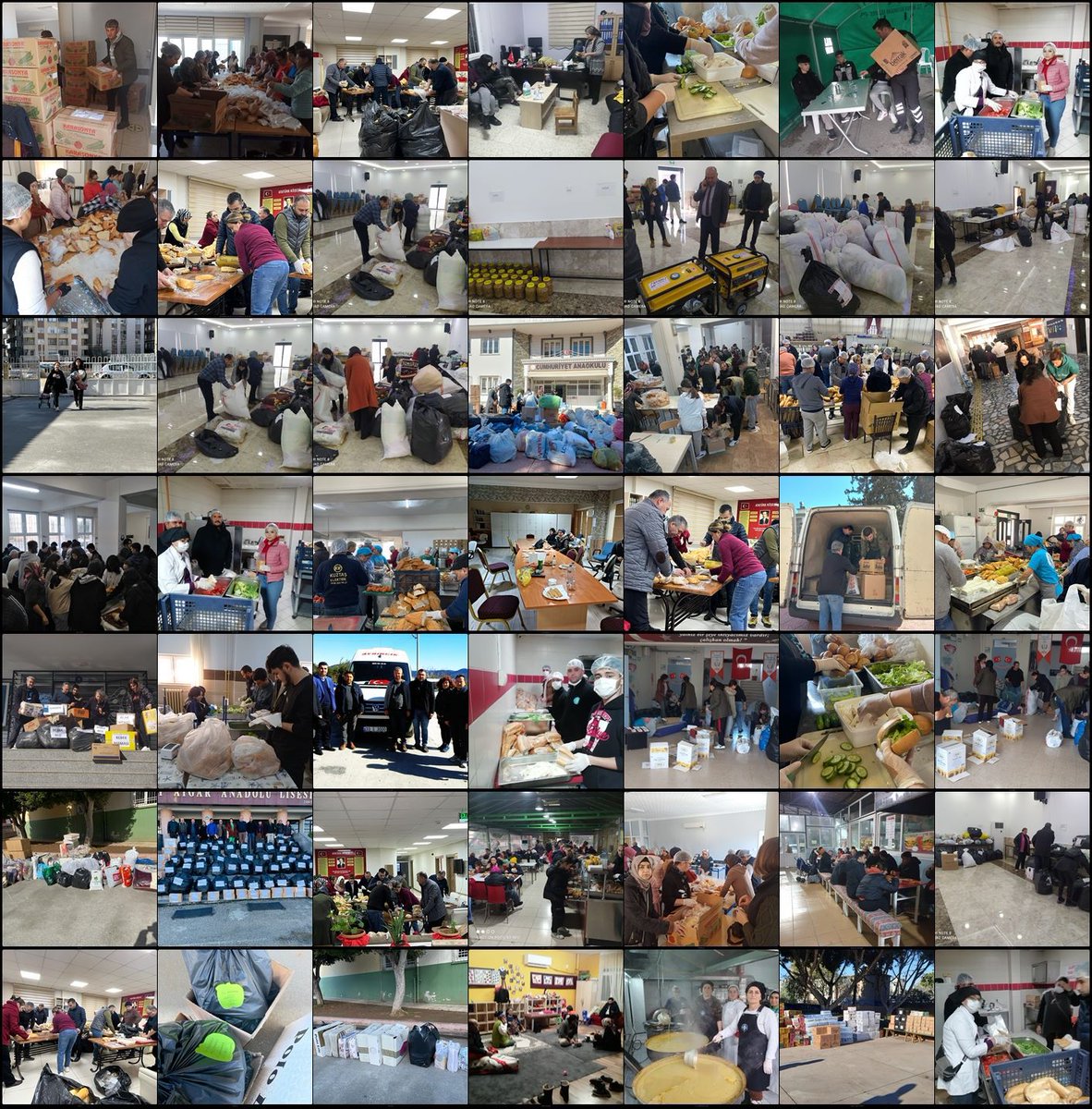 AdemKoca46's tweet photo. İçinde bulunduğumuz bu zor günleri,
Aziz Milletimizin cesareti ve feraseti ile kenetlenerek tarihin her döneminde olduğu gibi yine hep beraber aşacağız.🇹🇷

Okullarımız ve kurumlarımızca hazırlanan yardım tırları ilk günden itibaren deprem bölgelerine ulaşmaya devam ediyor.@tcmeb https://t.co/OoSPJkTtBR