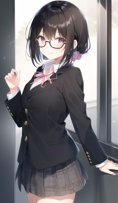 比較的出しやすい(というか本人のやりそうなヘアアレンジの範疇に収まってくれる)真輝那ちゃん
実際には彼女も『髪の左側だけちょっと長く、肩の前側に垂らしており、右側は肩口で切り揃えている』という近未来髪型なんですけど…… 