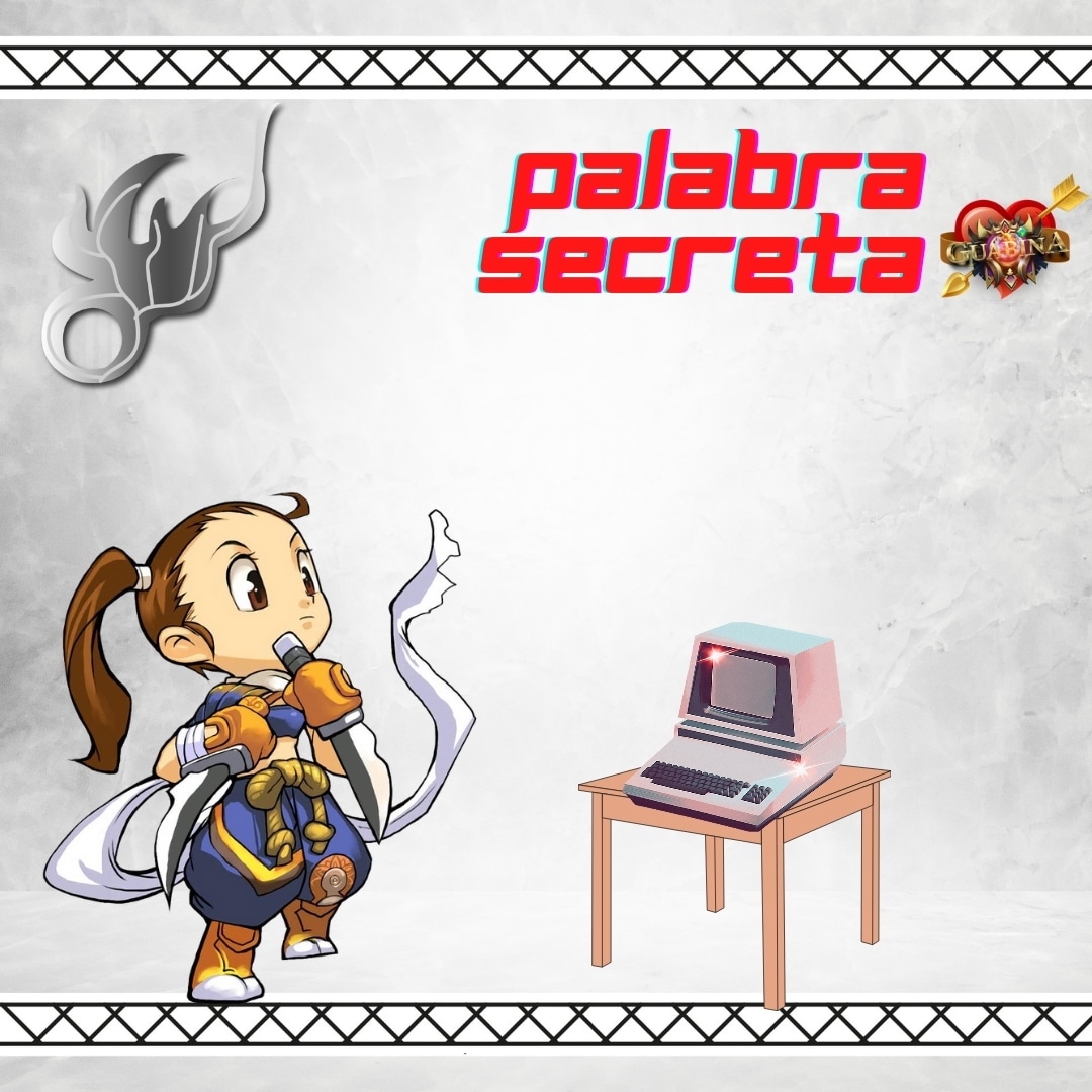 Hola guabinera@ traemos para ti más en eventos.
 "PALABRA SECRETA"  participa rápido y sencillo, debes estar atento a la palabra secreta 🔍 que anunciaremos en el juego, se estará repitiendo en el transcurso del día  hasta finalizar el evento envianos las por privado ❤️