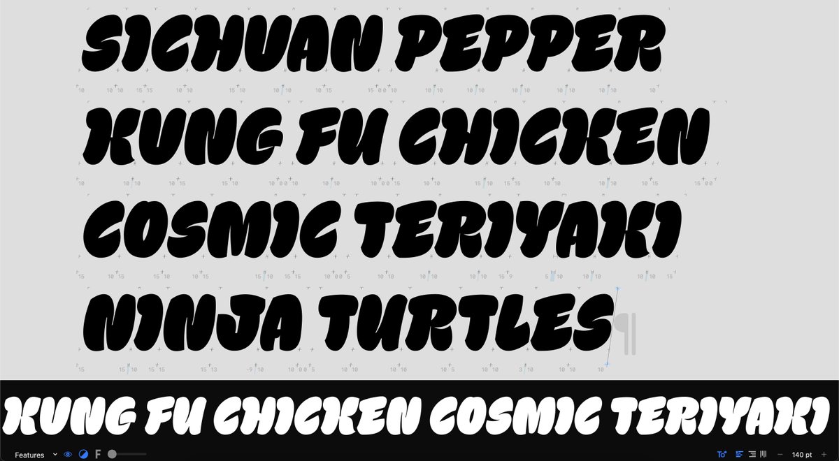 AndreiRobu's tweet photo. I've started sketching out a new font yesterday.. and I wonder if it could be something. It's kind of a brush font.. #glyphsapp #fonts #typeverything https://t.co/FFJOuseF19