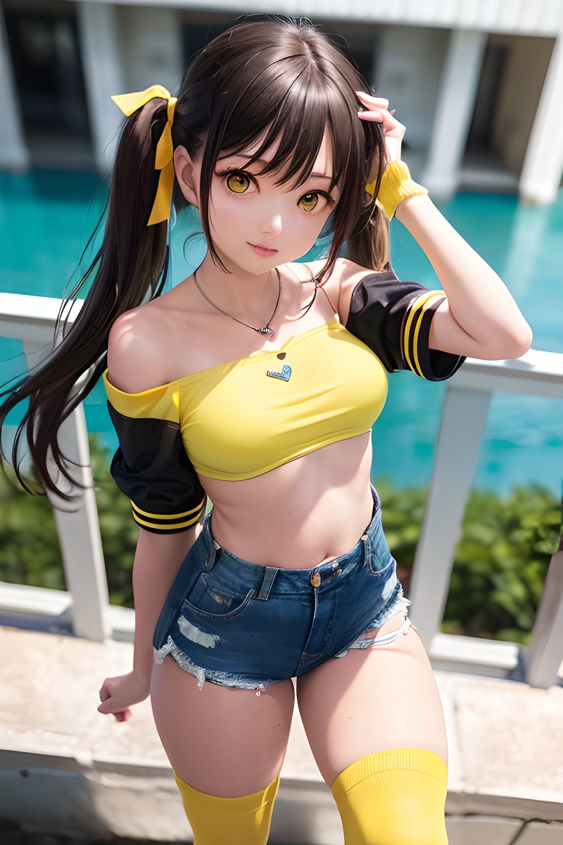 BigNewNew_AI's tweet photo. twin-tail girl #StableDiffusion #AI生成 #美少女 #巨乳 #3DCG #cute #AIイラスト #AIart #3D #girl https://t.co/9B6POzkXED https://t.co/EH9dtVOzek