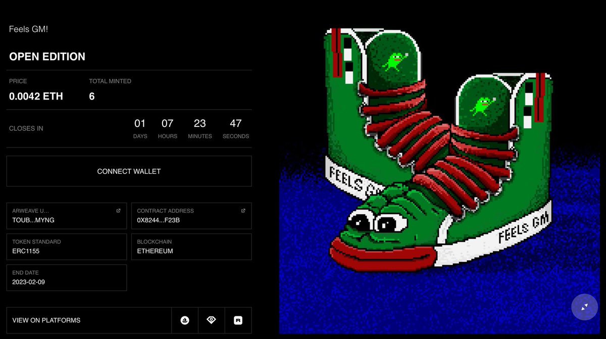 denkurhq's tweet photo. 6 minted!

0.00420 ETH / PEPE BOOTS

31HOURS Left 🐸

lenk 👇🏻 https://t.co/GUCv1Vv6Jw