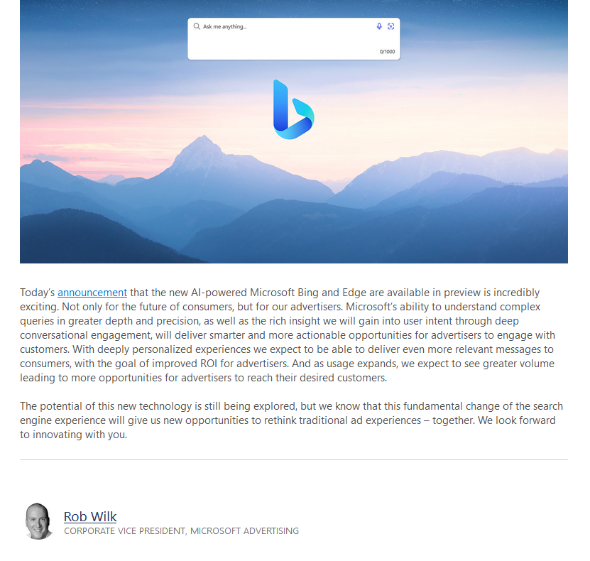 glenngabe's tweet image. Bing Chat&apos;s impact to advertisers -&amp;gt; &quot;Microsoft’s ability to understand complex queries in greater depth &amp;amp; precision, &amp;amp; the rich insight we will gain into user intent through deep conversational engagement, will deliver smarter &amp;amp; more actionable opportunities for advertisers...&quot;