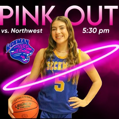 Pink Out Game tonight vs Northwest. JV-4:15 Varsity-5:30 #ROLLJAGS <a href="/JaguarAthletics/">Seckman Athletics/Activities 🐆</a>