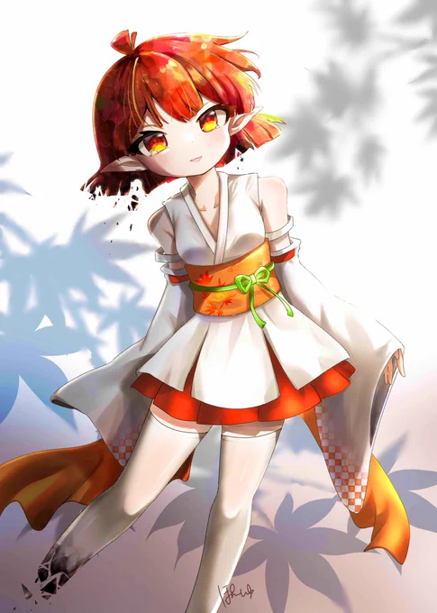#ニーハイの日 過去絵です。気に入っているので再掲!