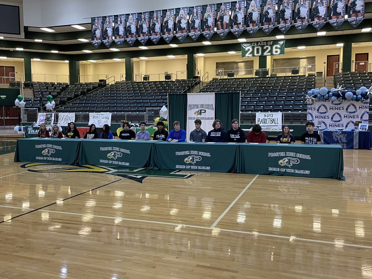Signing Day Celebration at THE <a href="/ProsperHS/">Prosper High School</a>! 🦅🏆🥫🏴‍☠️
#DYJ